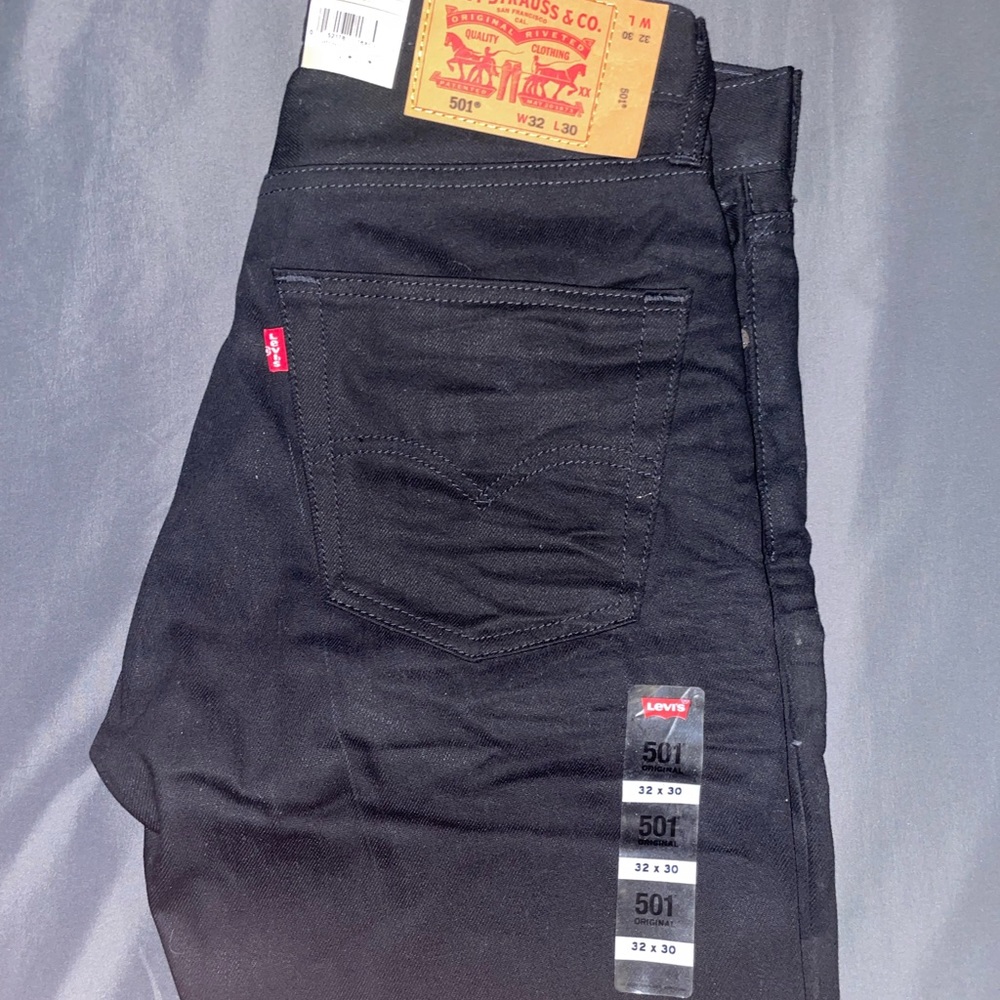 Levi's Black Straight Jeans Classic Style